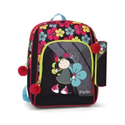 Nici 17043 Schul-Rucksack & Schlamper Jolly Mäh Schaf Jolly Yuna Schwarz-bunt