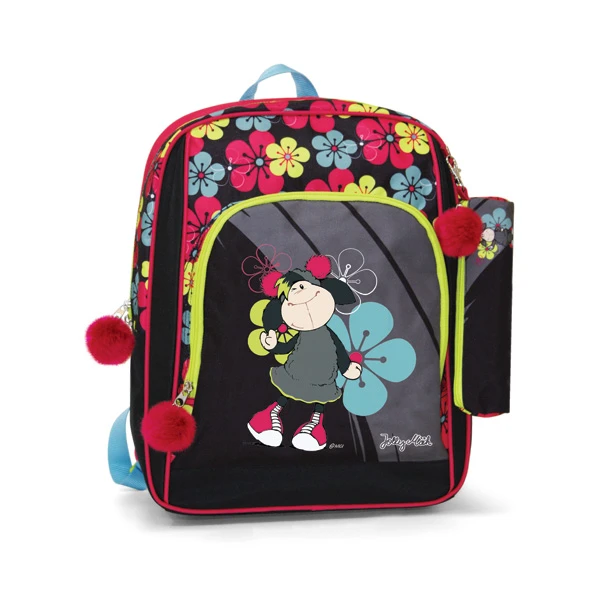 Nici 17043 Schul-Rucksack & Schlamper Jolly Mäh Schaf Jolly Yuna Schwarz-bunt 1 Nici 17043 Schul-Rucksack & Schlamper Jolly Mäh Schaf Jolly Yuna Schwarz-bunt