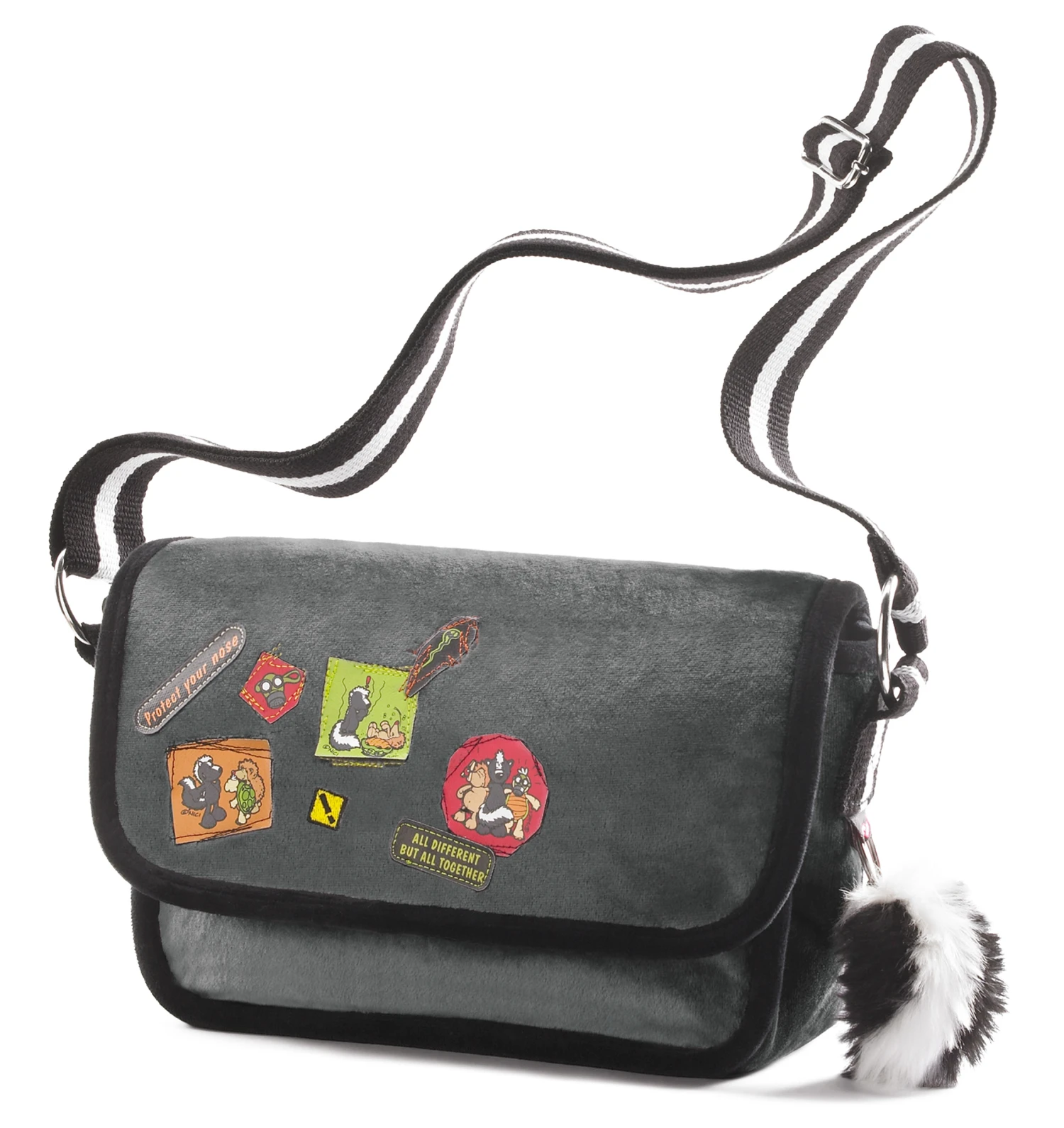 Nici 29938 Schultertasche Umhängetasche Stinktier 24x20cm 1 Nici 29938 Schultertasche Umhängetasche Stinktier 24x20cm