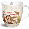 Nici 32608 Porzellan-Tasse Fuchs, Igel, Hase Forest Friends Kaffeetasse Teetasse