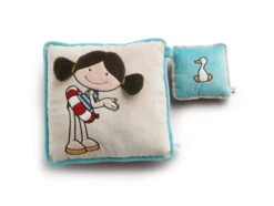 Nici 34942 Kissen Set Minilotta Und Ente Für Kinder Plüsch 33x33 & 15x15cm