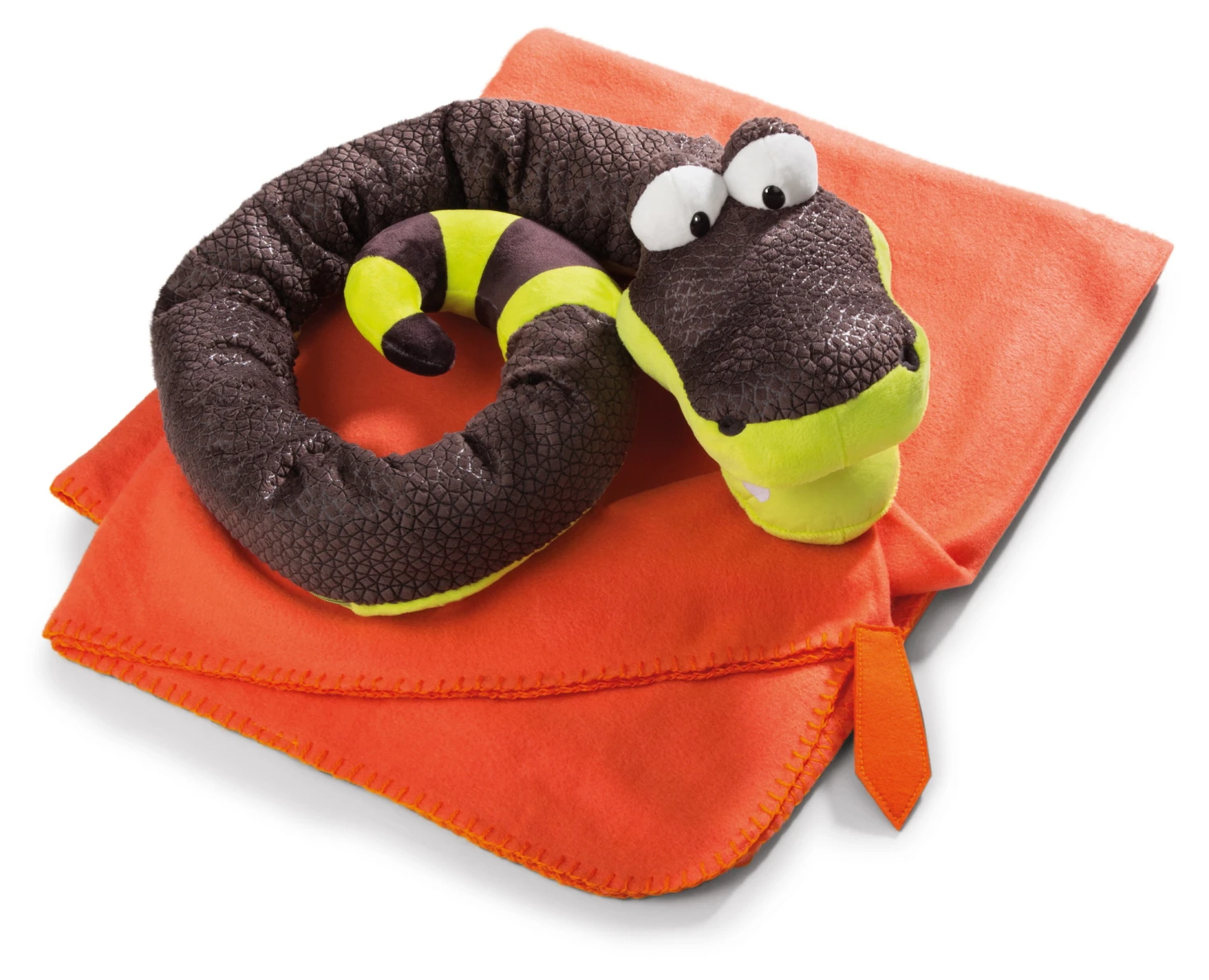 Nici 41095 Fleecedecke Mit Schlange Sascha Plüsch Als Hülle Ca 110x180cm 1 Nici 41095 Fleecedecke Mit Schlange Sascha Plüsch Als Hülle Ca 110x180cm