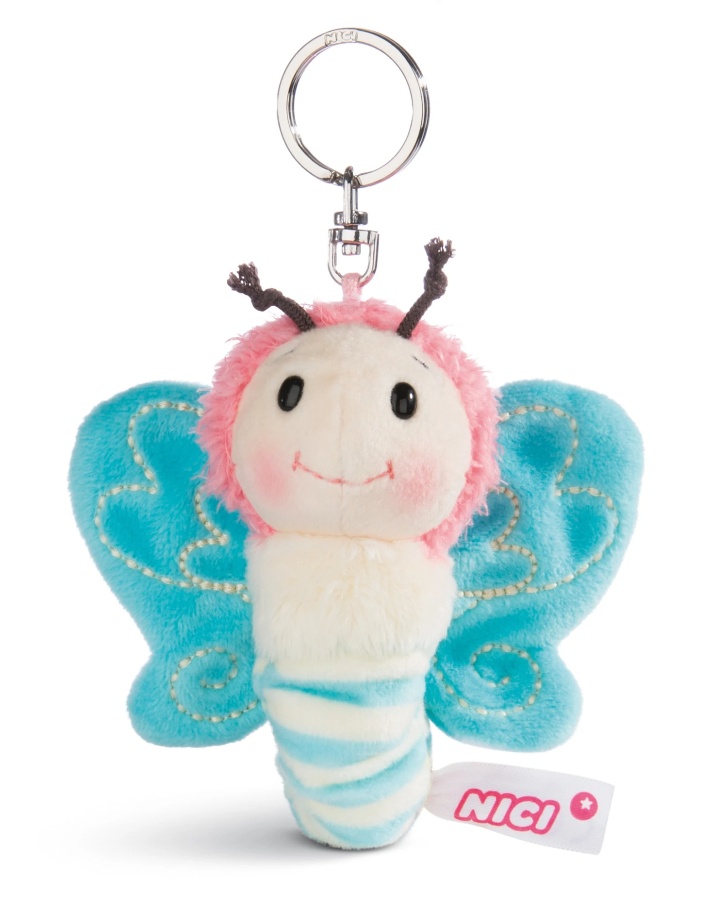 Nici 44931 Schlüsselanhänger Schmetterling Ca 10cm Plüsch Hello Spring - Blau 1 Nici 44931 Schlüsselanhänger Schmetterling Ca 10cm Plüsch Hello Spring - Blau