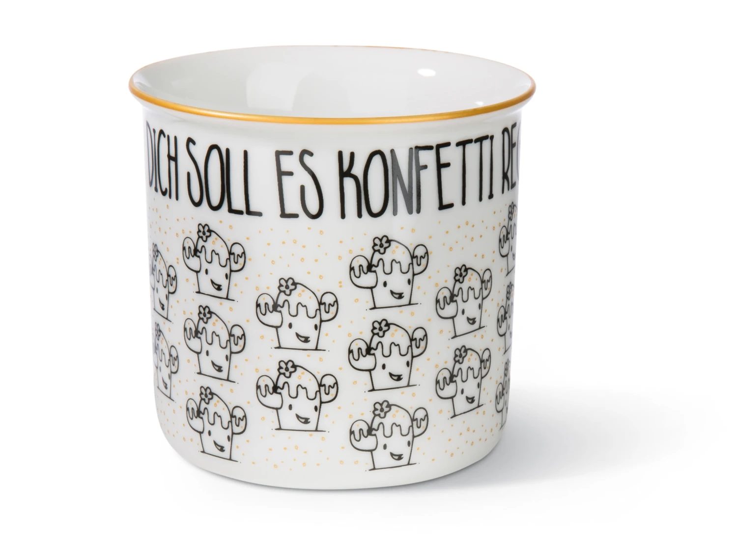 Nici 45017 Porzellantasse Metallic "Für Dich Soll Es Konfetti Regnen" Kaktus 2 Nici 45017 Porzellantasse Metallic "Für Dich Soll Es Konfetti Regnen" Kaktus – Bild 2