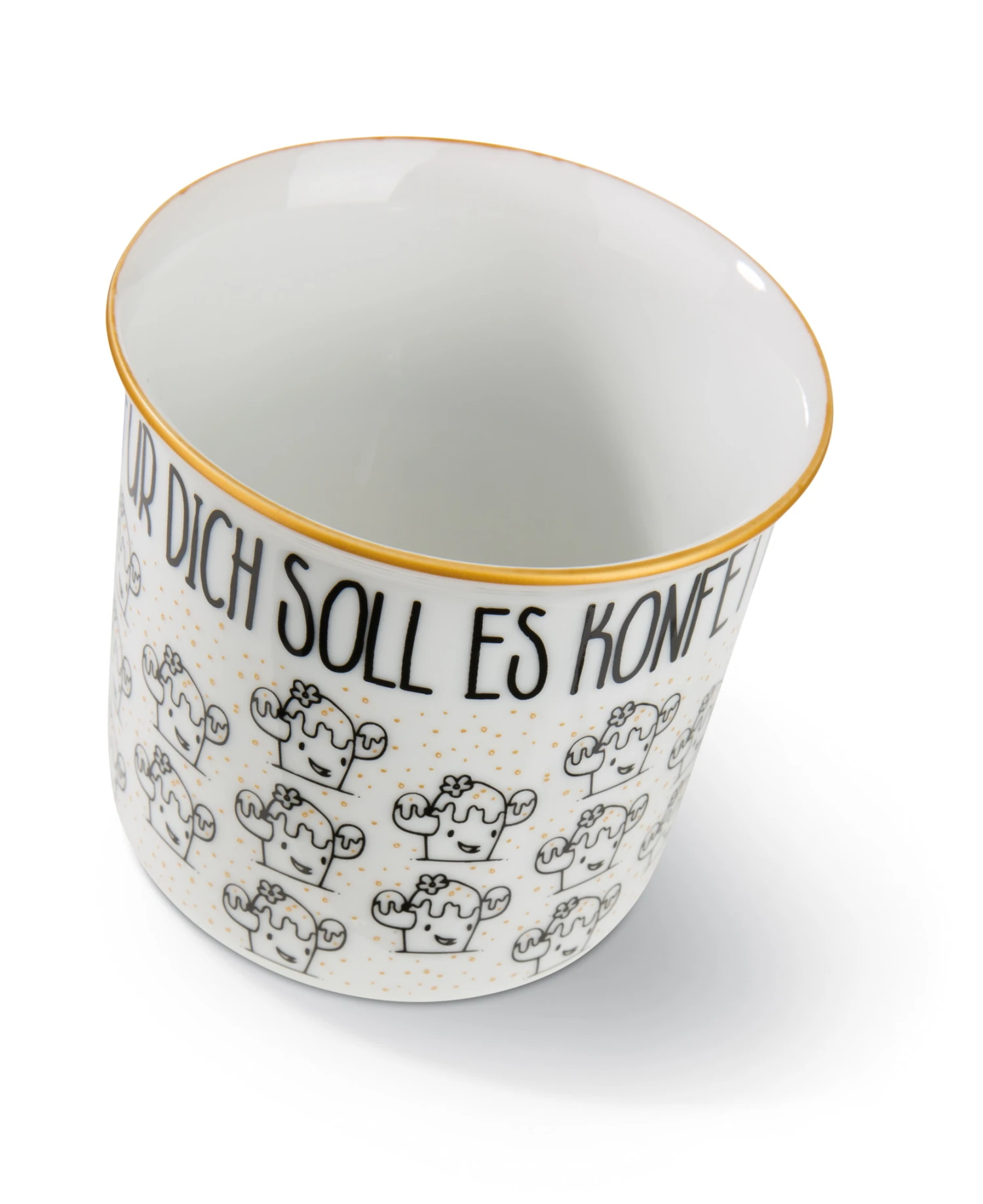 Nici 45017 Porzellantasse Metallic "Für Dich Soll Es Konfetti Regnen" Kaktus 4 Nici 45017 Porzellantasse Metallic "Für Dich Soll Es Konfetti Regnen" Kaktus – Bild 4