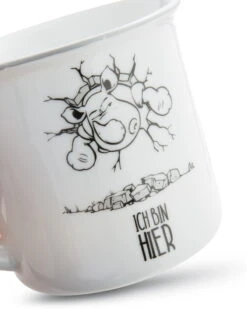 Nici 45029 Porzellantasse Metallic "Ich Bin Hier, Das Muss Reichen" Nashorn -Nici Welt Verkauf 45029 03 ZA 1638x2048