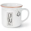 Nici 45039 Porzellantasse Metallic "Ich Du Passt" Bronze Metallic Vögel