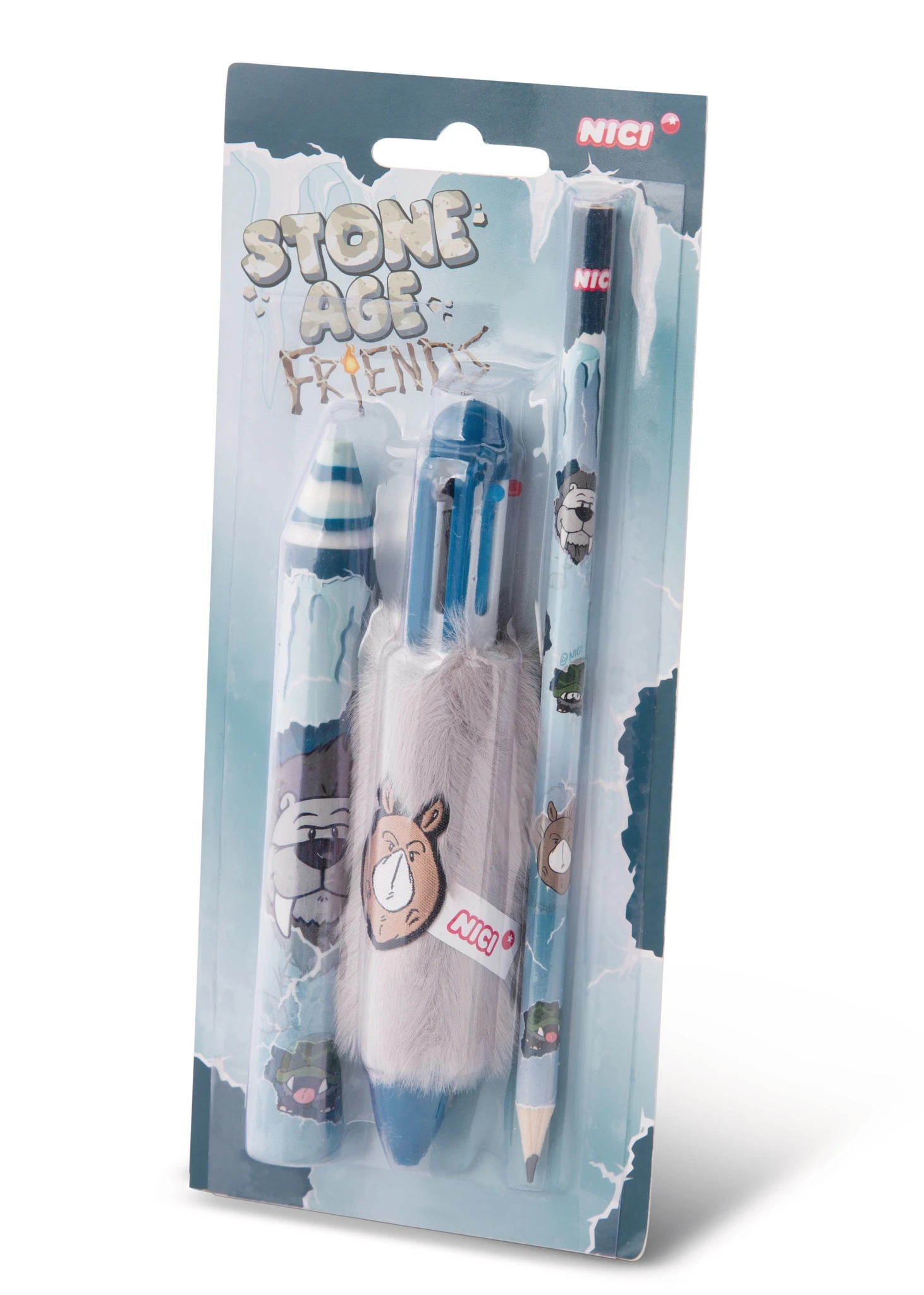 Nici 46663/46664 Schreibset Block Stifteset Geschenkset Stone Age Friends 2 Nici 46663/46664 Schreibset Block Stifteset Geschenkset Stone Age Friends – Bild 2
