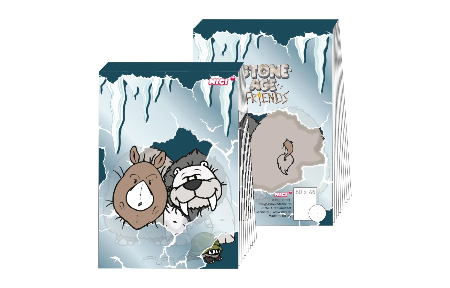 Nici 46663/46664 Schreibset Block Stifteset Geschenkset Stone Age Friends 3 Nici 46663/46664 Schreibset Block Stifteset Geschenkset Stone Age Friends – Bild 3