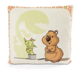 Nici 47234 GREEN Kissen Quokka Quokka-Mola & Gisela 30x30cm Plüsch Wild Friends