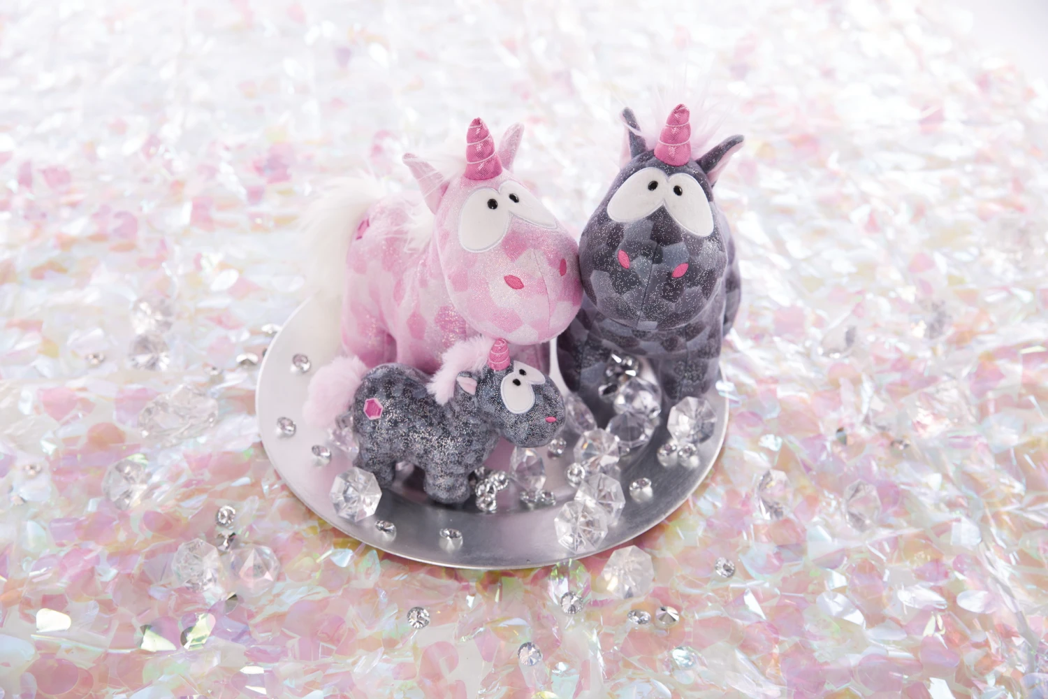 Nici 47636 Kuscheltierkissen Einhorn Pink Diamond 40x30xcm Plüsch Glitzernd 4 Nici 47636 Kuscheltierkissen Einhorn Pink Diamond 40x30xcm Plüsch Glitzernd – Bild 4