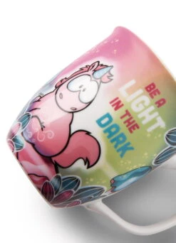 Nici 49113 Tasse Einhorn Midnight Floral "Be A Light In The Dark" Ca 360ml -Nici Welt Verkauf 49113 03 ZA weiss 1480x2048